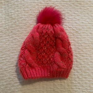 Hot pink little kids hat
